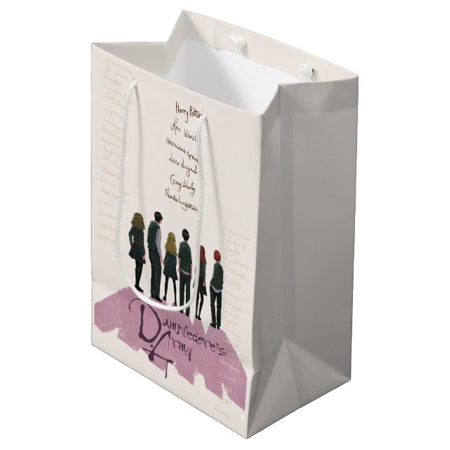 Dumbledore's Army Illustration Medium Gift Bag (Front Angled)