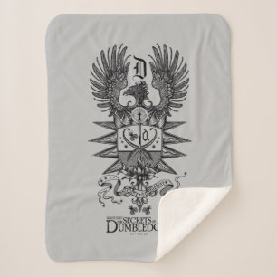 Dumbledore's Crest Sherpa Blanket