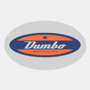 Dumbo Oval Sticker