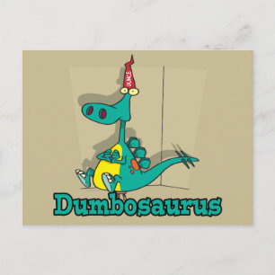 Dumbosaurus Dino Cartoon Postcard