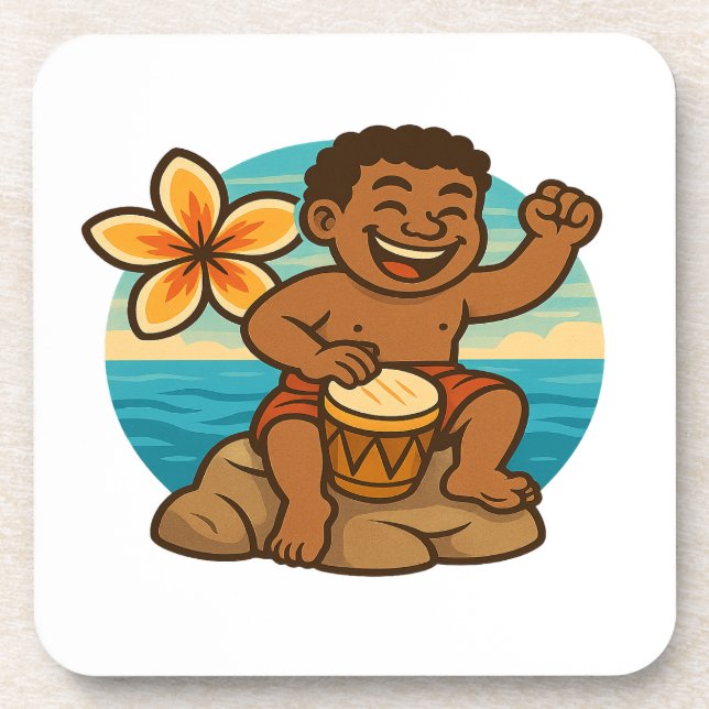 Dumi Ocean Drummer Coaster (Front)