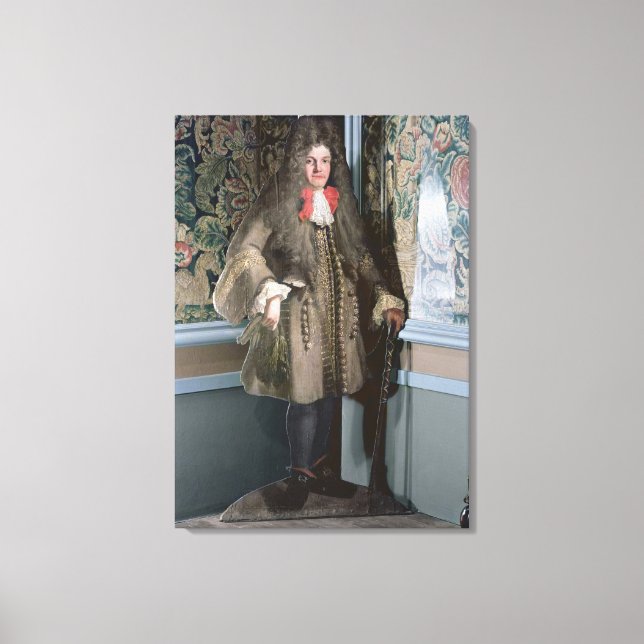 Dummy board figure of a man, c.1690 canvas print (Front)