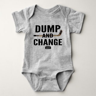 Dump and Change Hockey Baby Bodysuit Colour Sticks