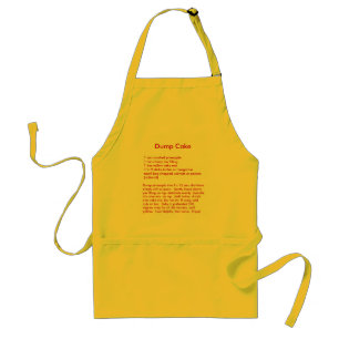 Dump Cake Recipe on an Apron