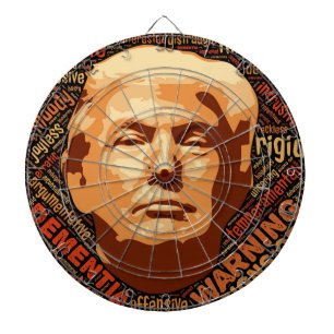 Dump Donald Trump Not My President Idiot Dartboard