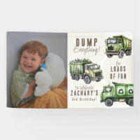 Dump Everything! Garbage Truck Kids Photo Birthday