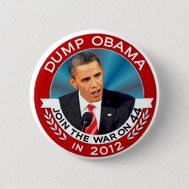 Dump Obama 6 Cm Round Badge (Front)