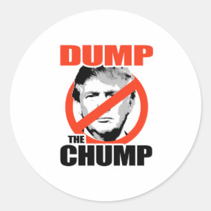 Dump the Chump Trump Classic Round Sticker