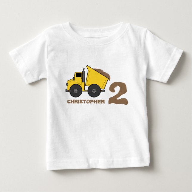 Dump Truck Birthday Shirt (Front)