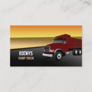Dump Truck Business Cards