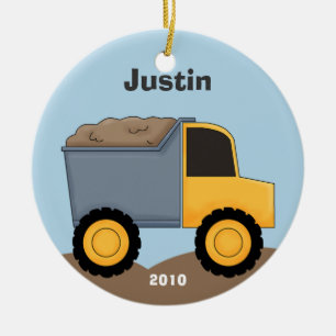 Dump Truck Christmas Ornament