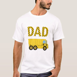 Dump Truck Construction Birthday Party Dad T-Shirt