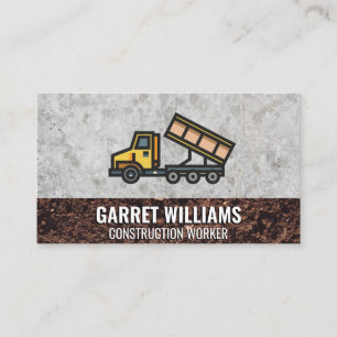 Dump Truck   Construction Business Card