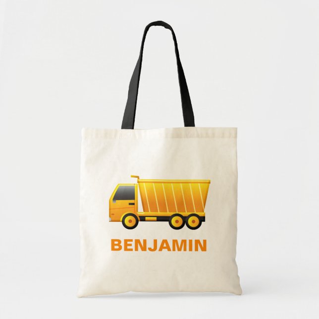 Dump Truck Construction Kids Tote Bag (Front)