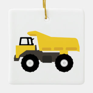 Dump Truck Construction Trucks Ceramic Ornament