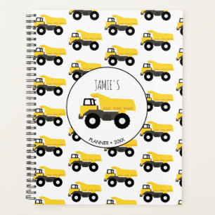 Dump Truck Construction Trucks Kids Planner