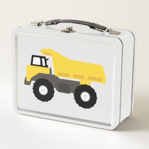 Dump Truck Construction Trucks Metal Lunch Box