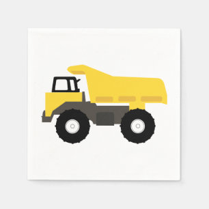 Dump Truck Construction Trucks Napkin