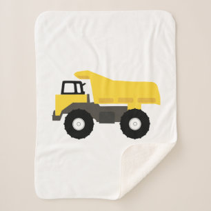 Dump Truck Construction Trucks Sherpa Blanket