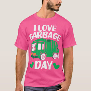 Dump Truck Driver Trash Collector I Love Garbage D T-Shirt
