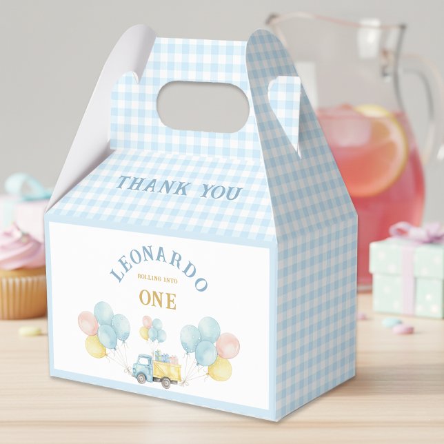 Dump Truck First Birthday Boy  Favour Box (Creator Uploaded)