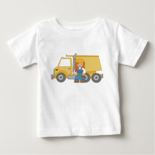 Dump Truck Girl Baby T-Shirt