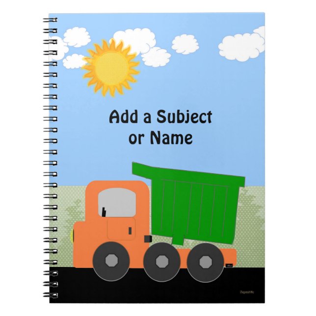 Dump Truck Notebook (Front)