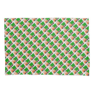 Dump Truck Orange Construction Vehicles Pillowcase
