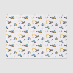 Dump Truck Party Boy Kids Construction Pattern Tissue Paper