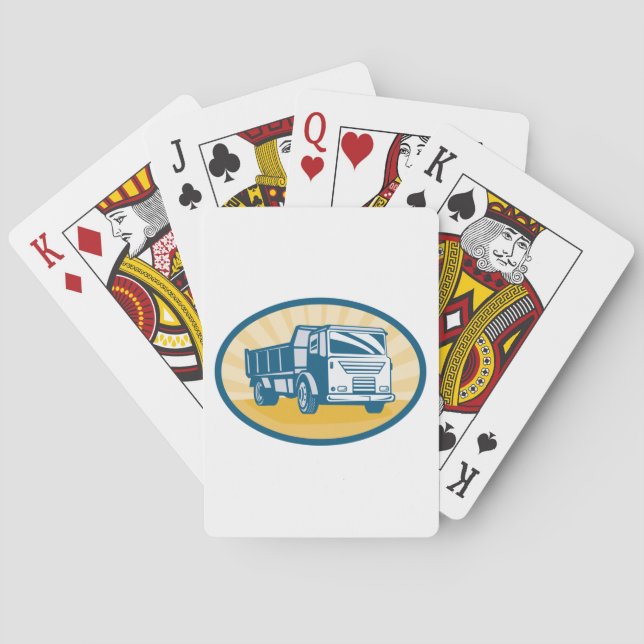 Dump Truck Playing Cards (Back)