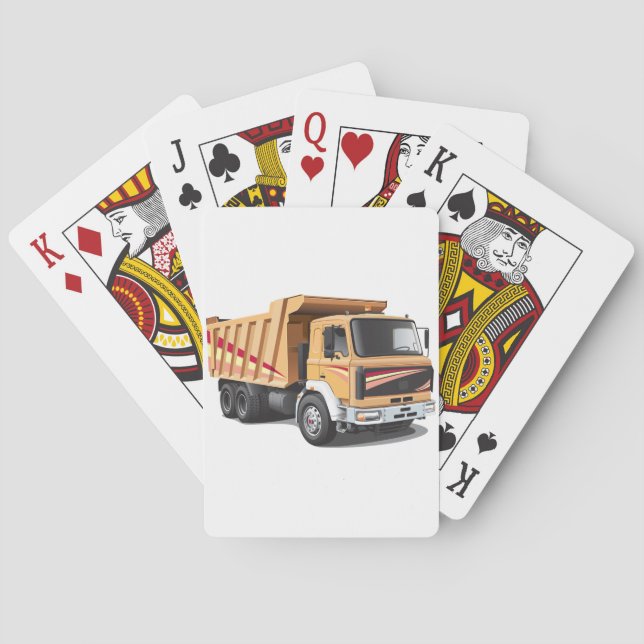 Dump Truck Playing Cards (Back)