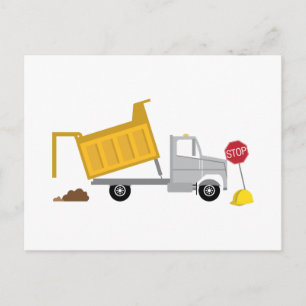Dump Truck Postcard