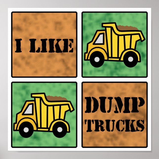 Dump Truck Poster (Front)
