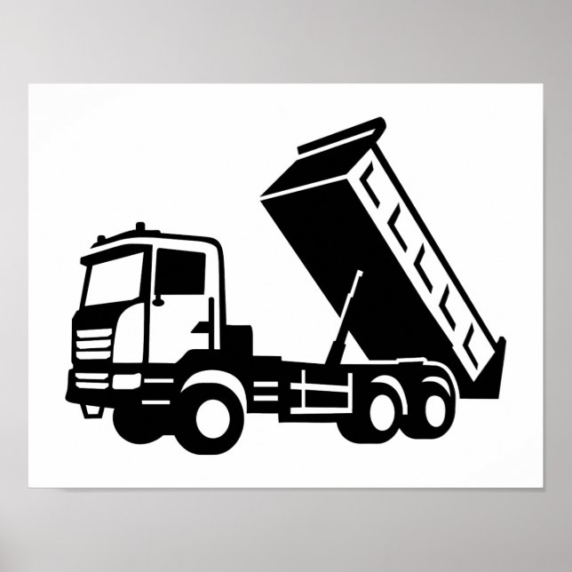 Dump truck tipper poster (Front)