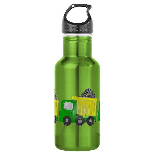 Dump Truck (yellow) 532 Ml Water Bottle (Front)