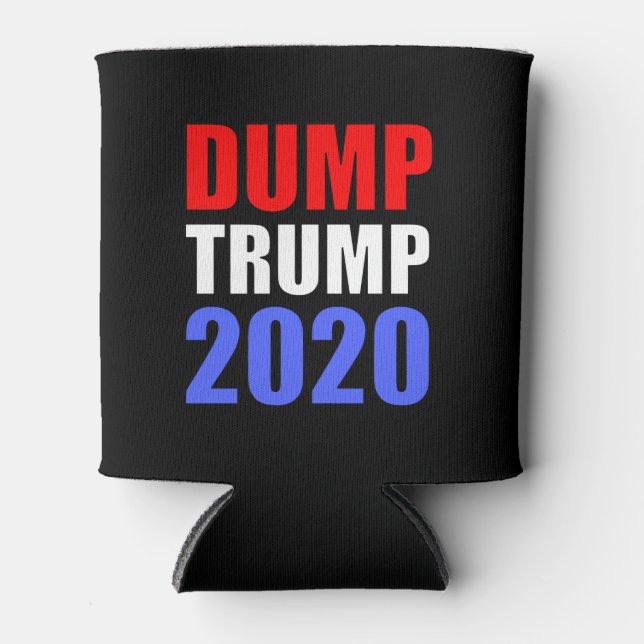 Dump Trump 2020 Anti-Trump Can Cooler (Front)