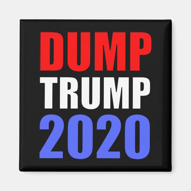 Dump Trump 2020 Anti-Trump Magnet (Front)