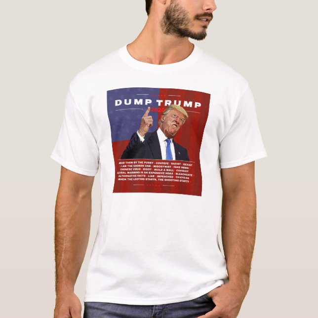 Dump Trump 2020 illustration T-Shirt (Front)