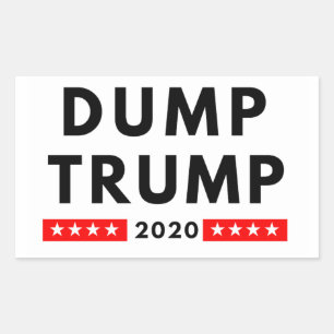 Dump Trump 2020 rectangle stickers