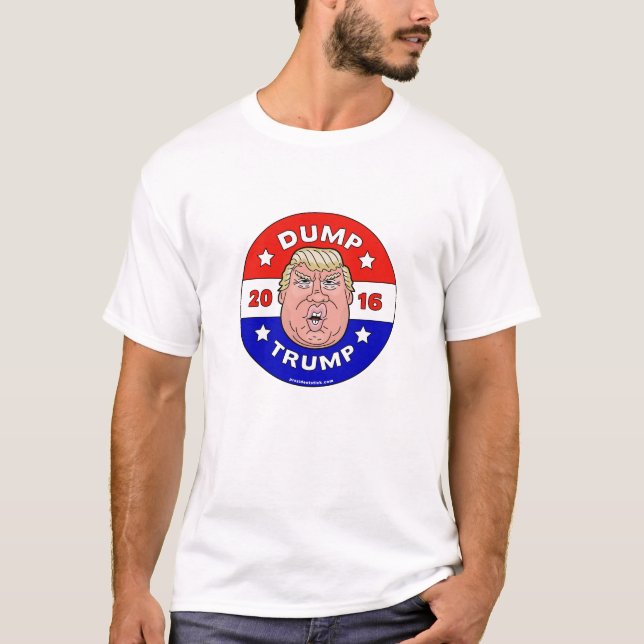 Dump Trump, Anti Donald Trump T-Shirt (Front)