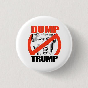 Dump Trump - Anti-Trump 3 Cm Round Badge