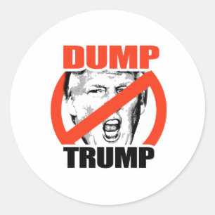 Dump Trump - Anti-Trump Classic Round Sticker