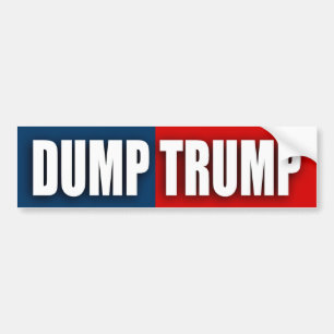 "DUMP TRUMP" BUMPER STICKER
