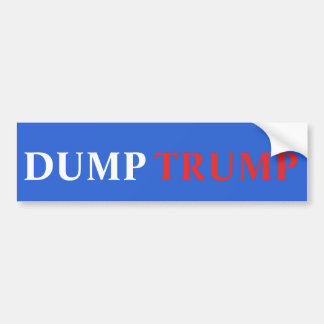 Dump Trump Bumper Sticker