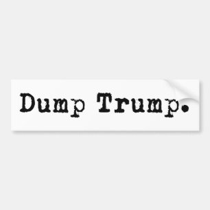 Dump Trump Bumper Sticker
