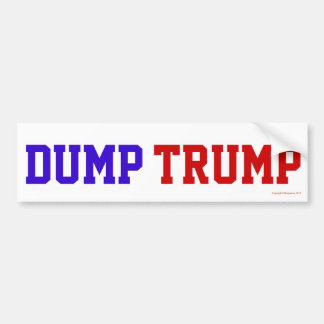Dump Trump Bumper Sticker