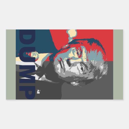 Dump Trump Campaign Sticker | Anti Donald Trump