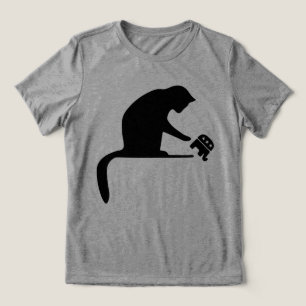 Dump Trump Cat Tri-Blend Shirt