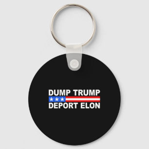 Dump Trump Deport Elon 50501  Key Ring