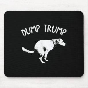 Dump Trump Dog Pooping Mouse Mat